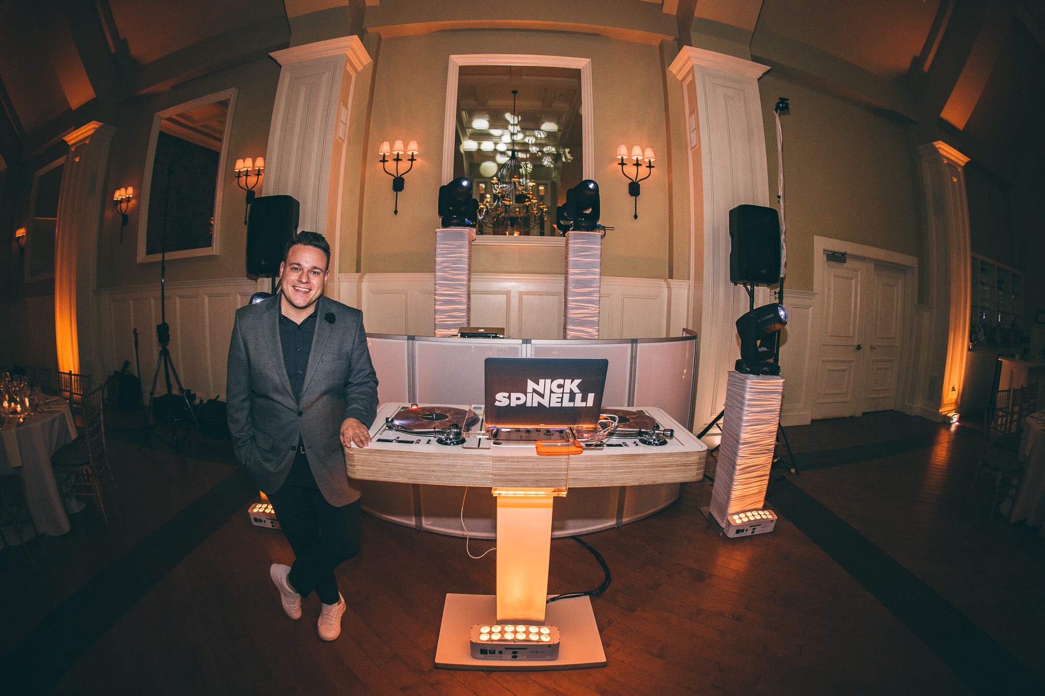 Nick Spinelli behind the decks